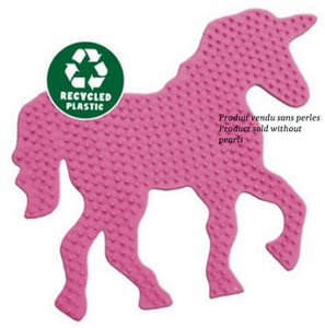 SES Green Beedz – Unicorn plate 16 cm for ironing beads (tray only)