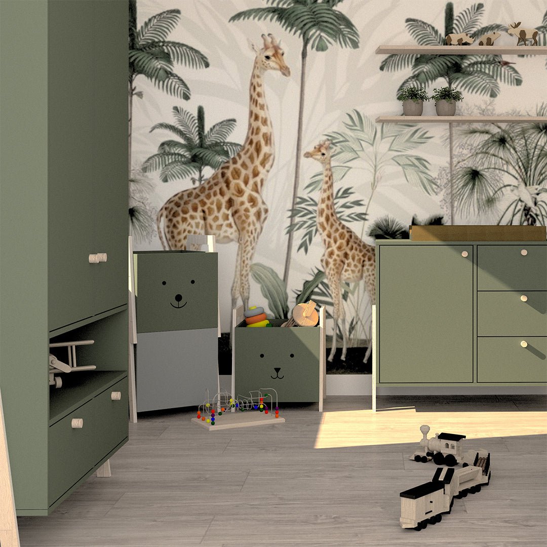 Commode Polly Basic met deurtjes - Groen