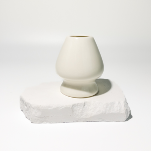 Matcha holder for bamboo beater - white