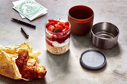 Pot à Déjeuner en Verre Black+Blum - Ø95mm - Gris
