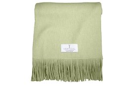 Echarpe en laine et acrylique vert clair