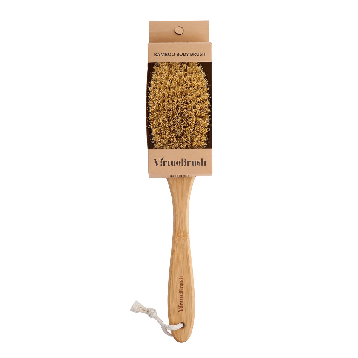 BAMBOO BODY BRUSH WITH NATURAL SISAL BRISTLE