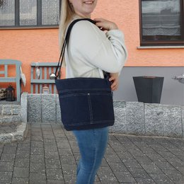 Domelo Damen gewachste Canvas Umhängetasche. Wasserabweisende Hobo Tasche. Vegane Beutel Bag. Damen/ Mädchen Umhängetasche mit verstellbarer Henkel. Leichte große Stofftasche mit Reißverschluss.