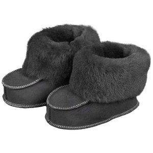 Sheepskin Baby Shoes - Gray