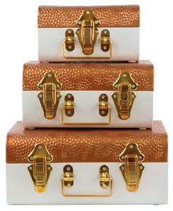 SUITCASE CHESTS TREASURE 3 PIECE SET (HOFF6900)