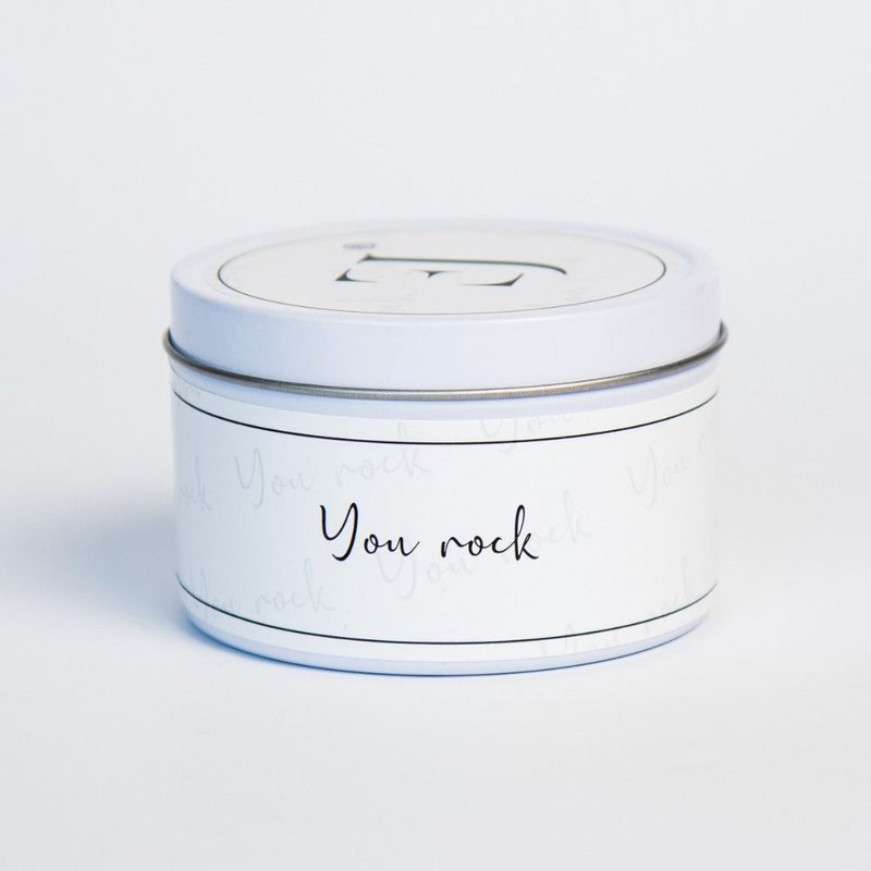Citation bougie en canette - You rock