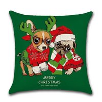 Kissenhülle Weihnachten - Kleine Hunde