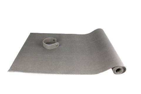 Tafelloper ray skin look grijs 150 cm kunstleer