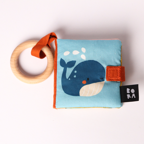 Teething ring book - Sea