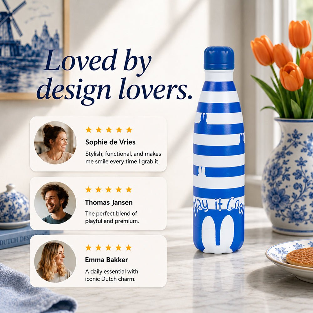IZY Bottle 500ml x Miffy - Blue/white