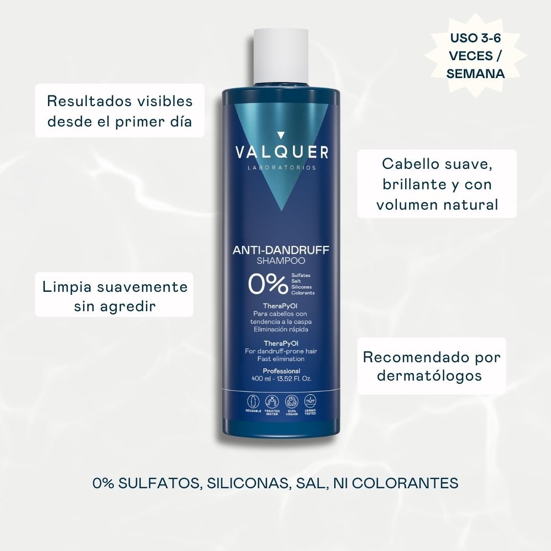 Champú Anticaspa - 0% Sin Sulfatos ni sal