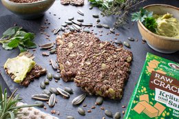 Keto Leinsamen Cracker Trio - Vegan, ohne Zuckerzusatz, Glutenfrei