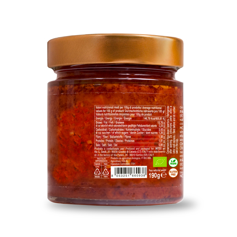 Biologische chili paté 190g
