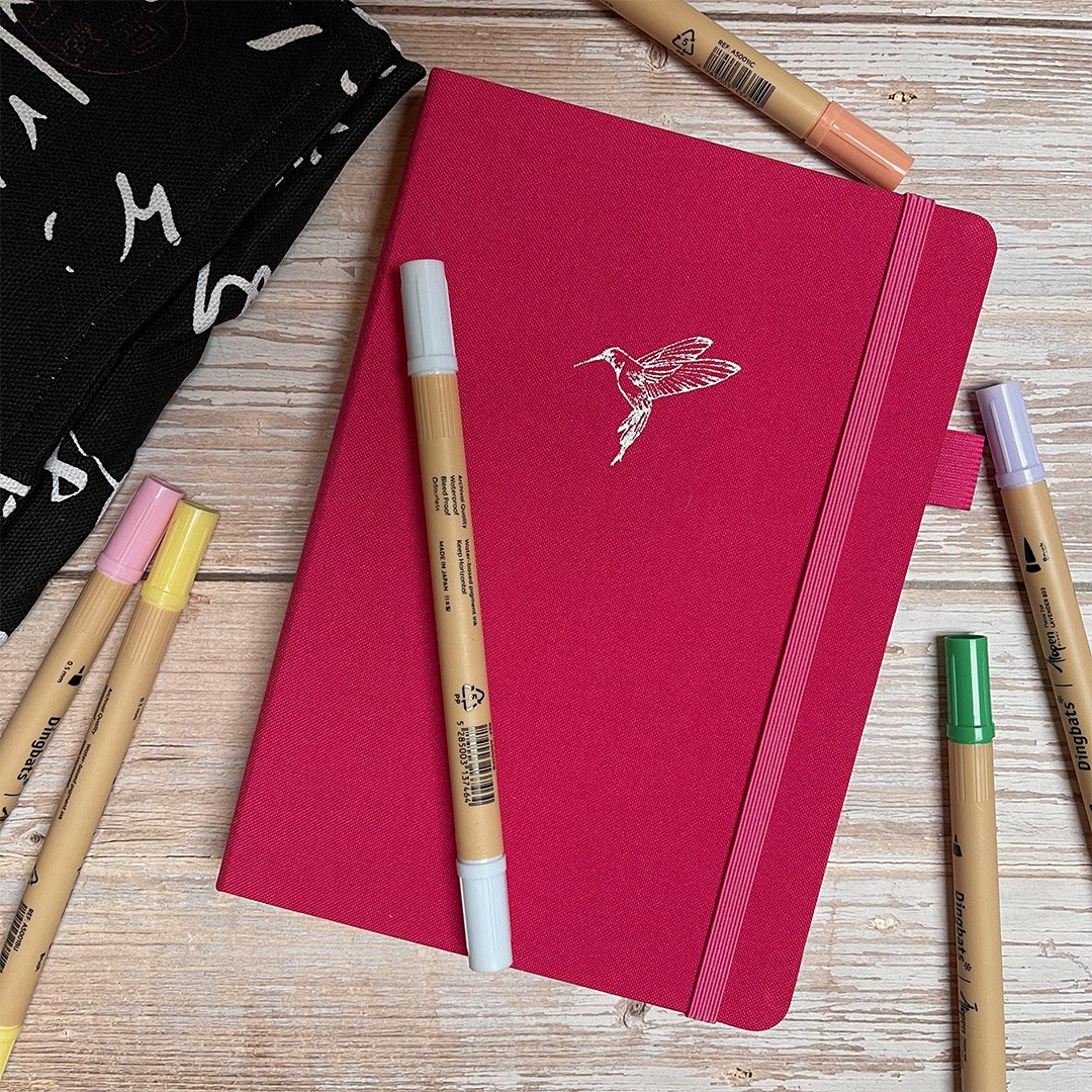 Paper24 Bullet Journal Blossom Hummingbird A5 cuadrícula de puntos
