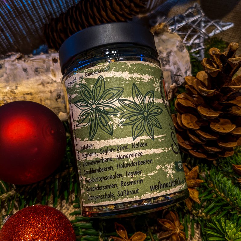 Santa herbal tea Christmas
