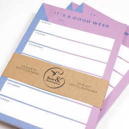 Notepad "IT's and Good Week" from Recycling Papeier