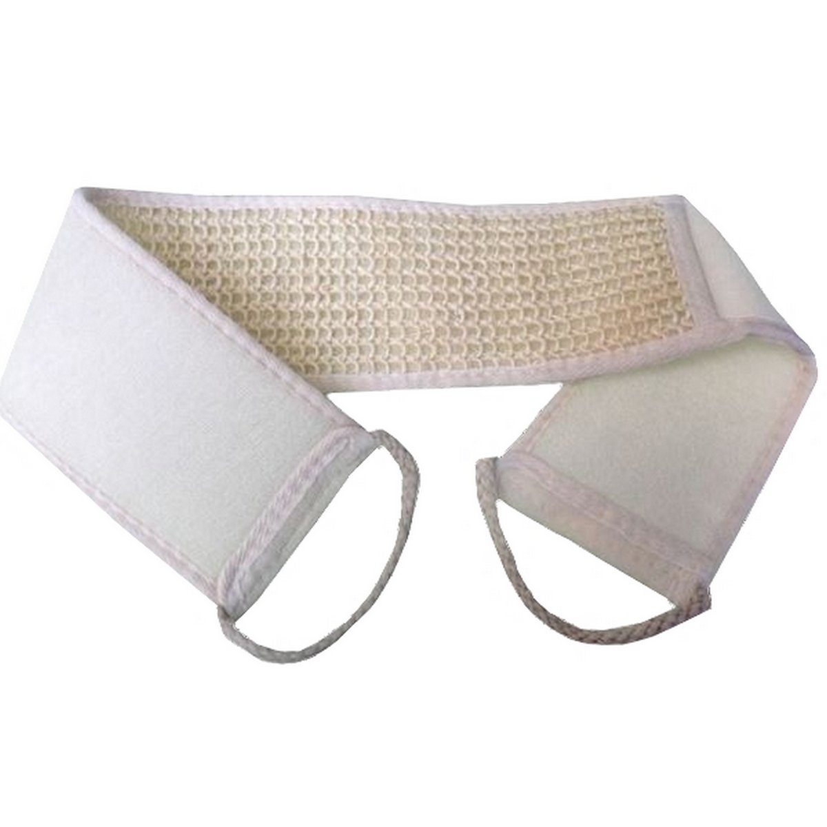 Horsehair Massage Strap - Horsehair Side and Soft Cotton Side - Scrub Effect Toilet Strap for the Shower - Against Orange Skin
