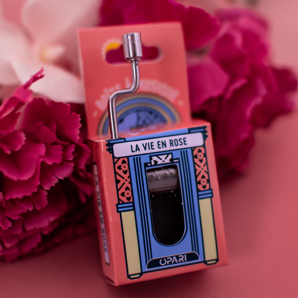 Caja de música “La vida en rosa”