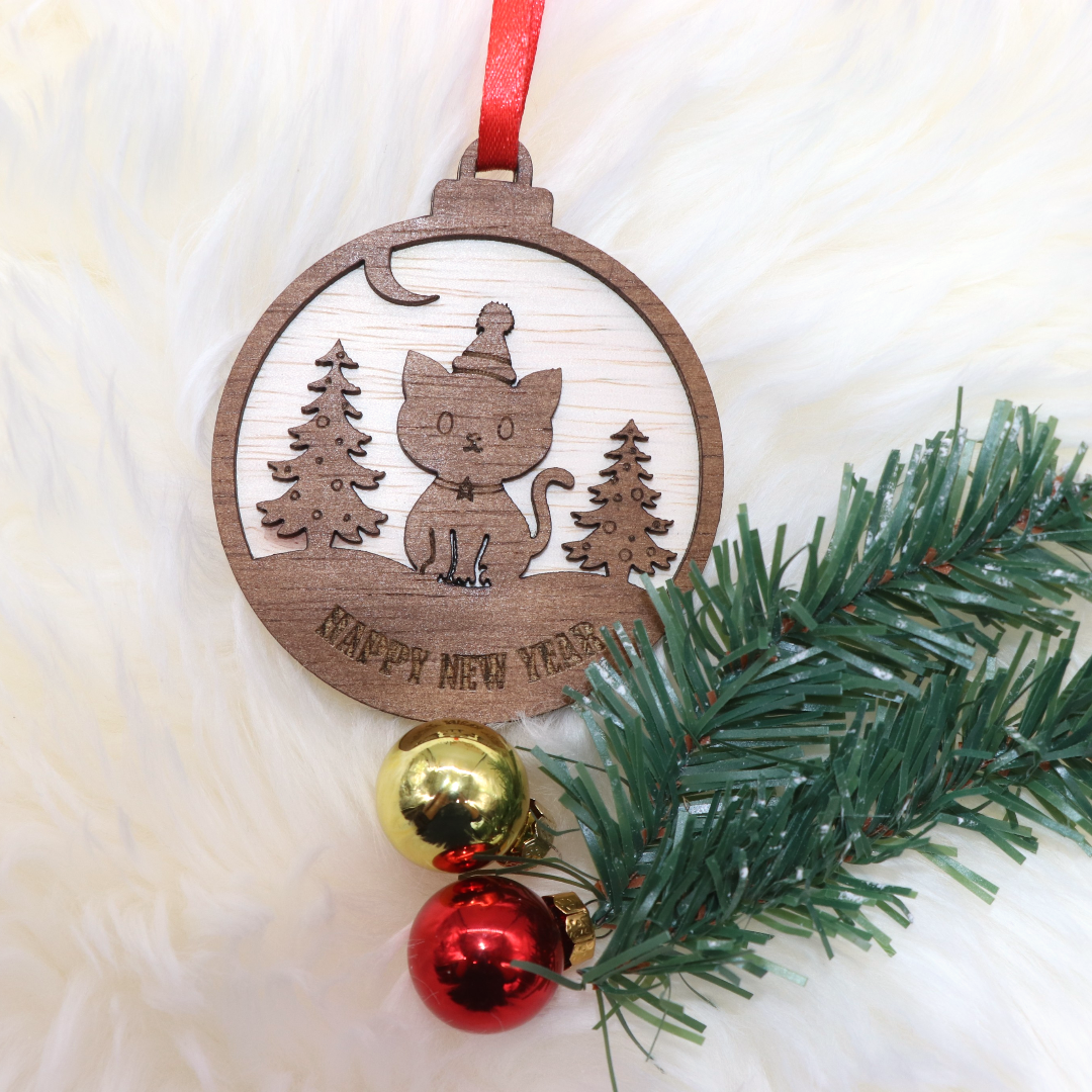 Weihnachtsanhänger / Weihnachtsschmuck Stil 3 – 6er-Set