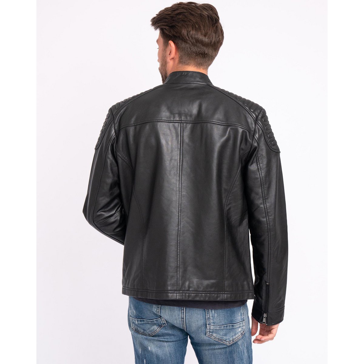 Hobbs │ Veste de moto en cuir masculin