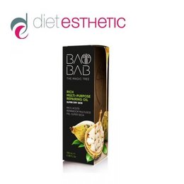 Multipurpose restorative face, body, and hair baobab oil in a 100ml bottle. Nourishing and hydrating formula with natural ingredients.