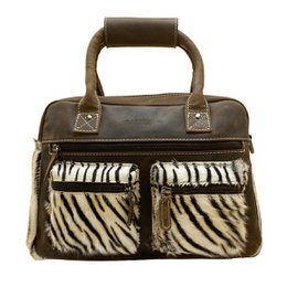 Brown Zebra Tas - Crossbody Ladies Bag im Cowboybag -Stil (Westsbag)