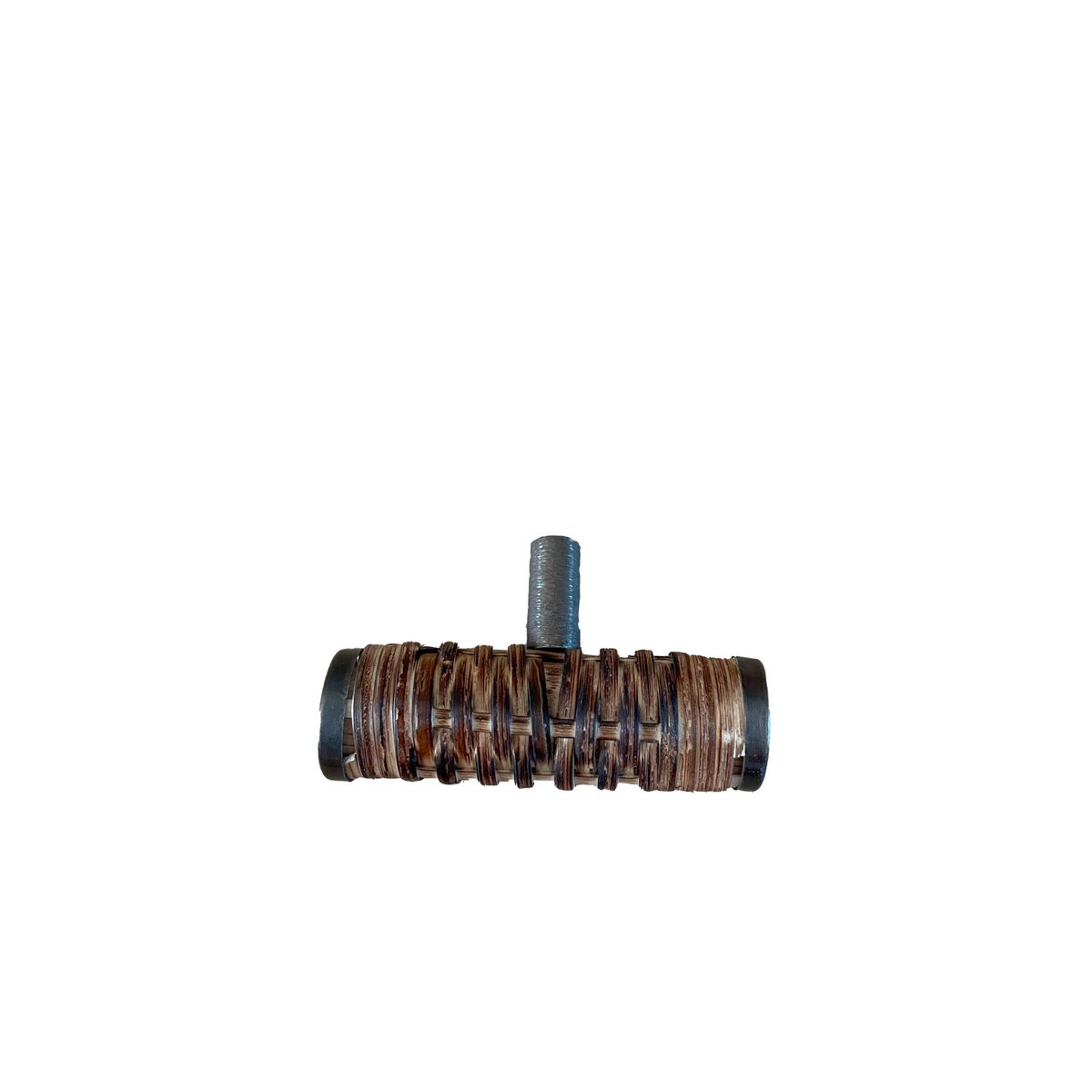 Cupboard button rattan dark brown