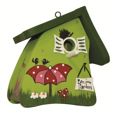 Villa per uccelli - cassetta nido - mini gazebo nido verde kiwi
