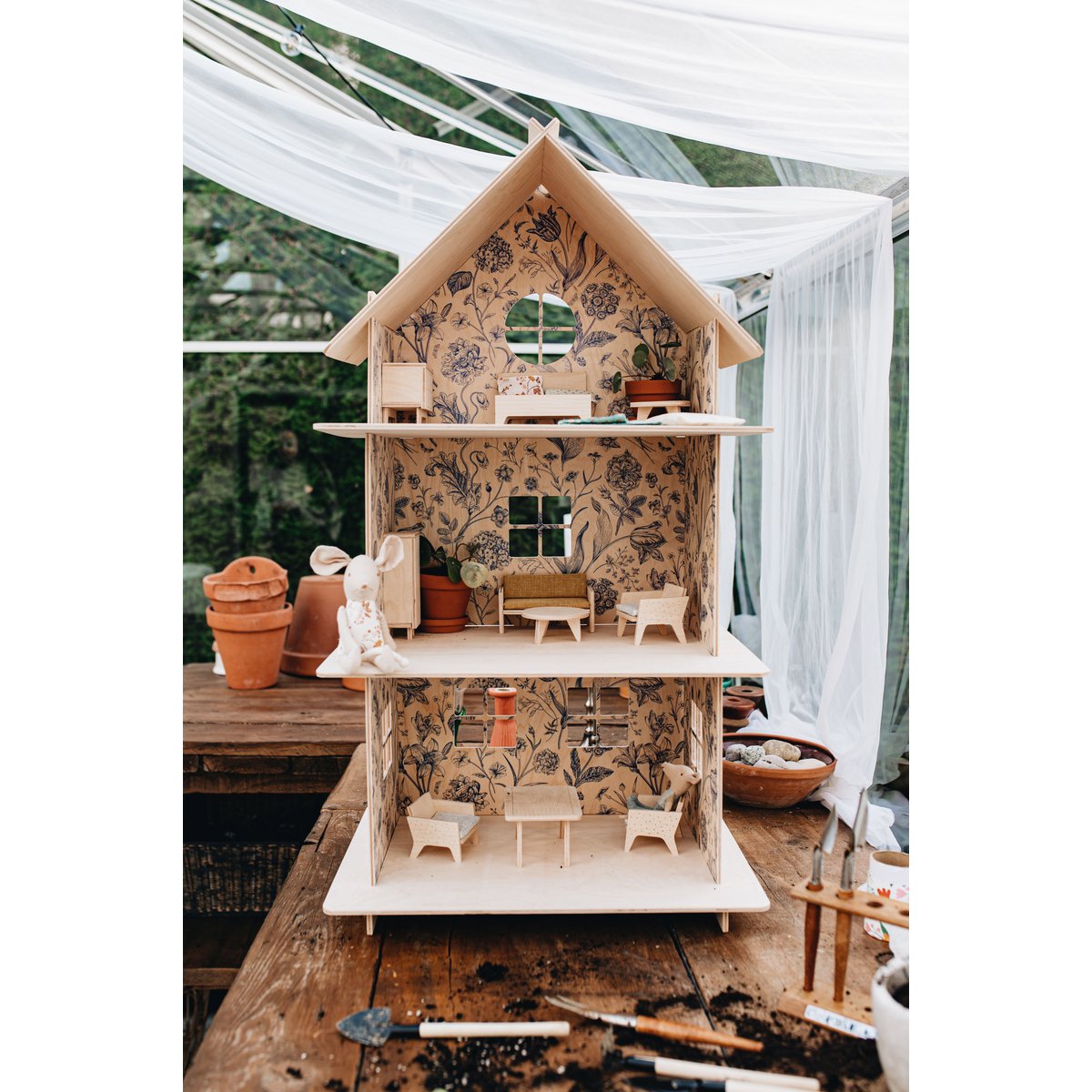 Wooden furnitures for dollhouse, Miniature furnitures