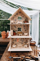 Wooden furnitures for dollhouse, Miniature furnitures