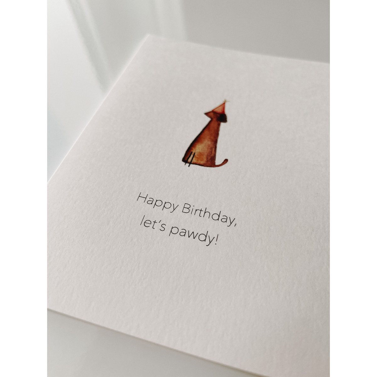 Carte pliée Joyeux anniversaire chien