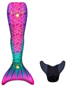 Kuaki Mermaids – Meerjungfrauenschwanz-Set Stern – S – 10 Jahre