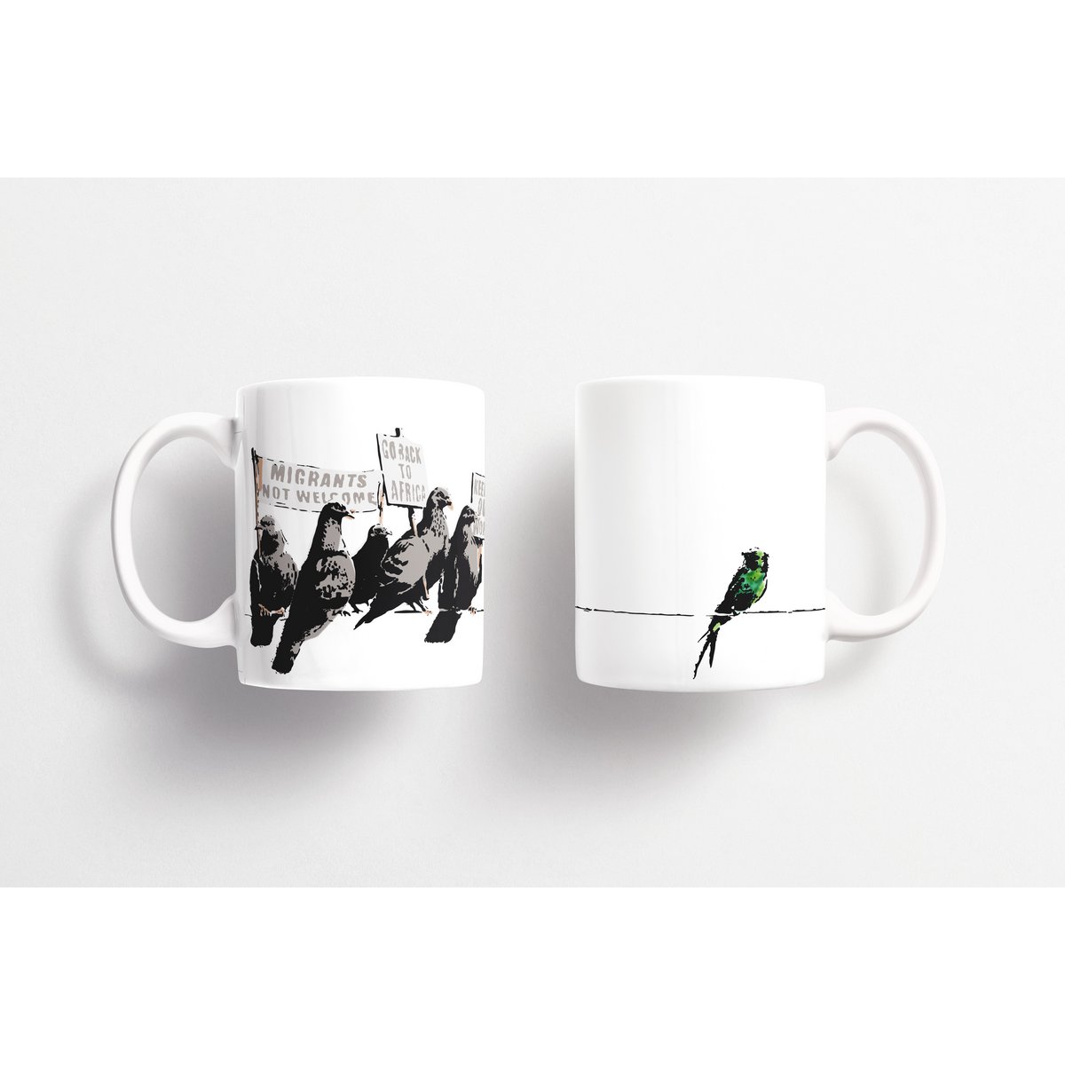 Banksy Keramikkrus 325ml - Fugle