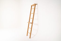 Kledingladder, handdoekladder van massief eikenhout