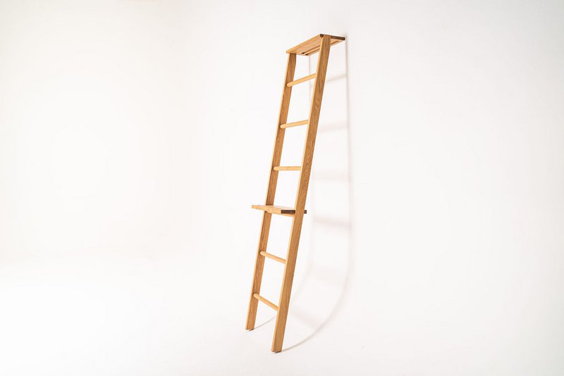Escalera para ropa, escalera para toallas de roble macizo