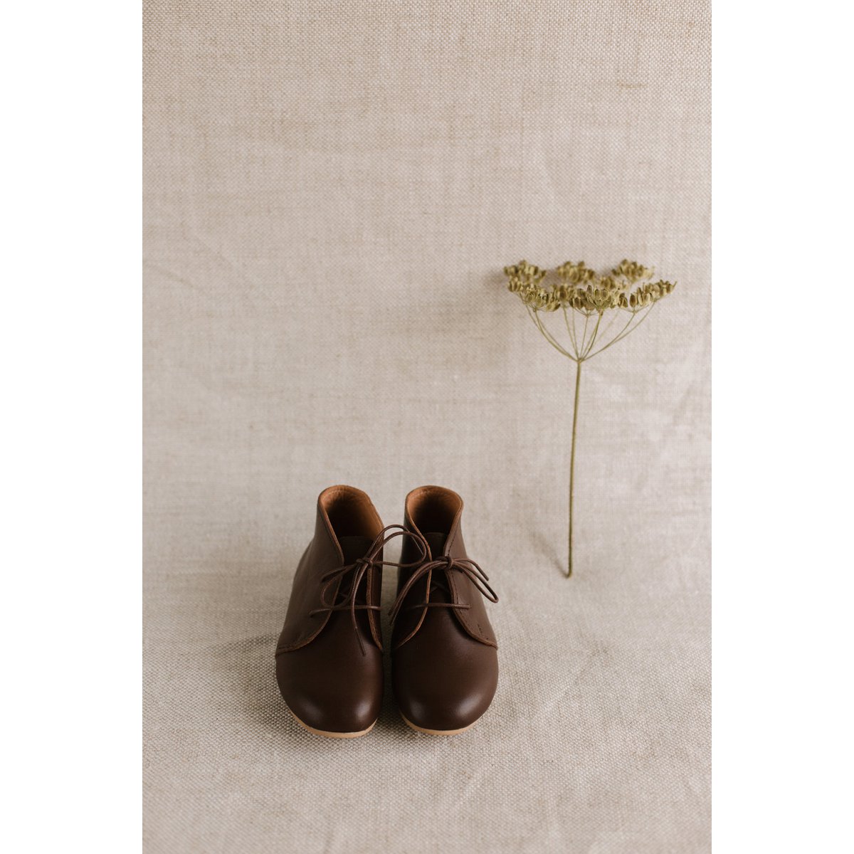 Handgefertigte Mädchen-Stiefeletten aus Leder - Heidi - Schokoladenbraun (22-30)
