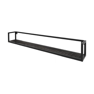 Wall shelf Vintage Black Mango wood 140 cm
