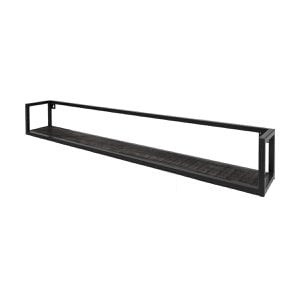 Wall shelf Vintage Black Mango wood 140 cm
