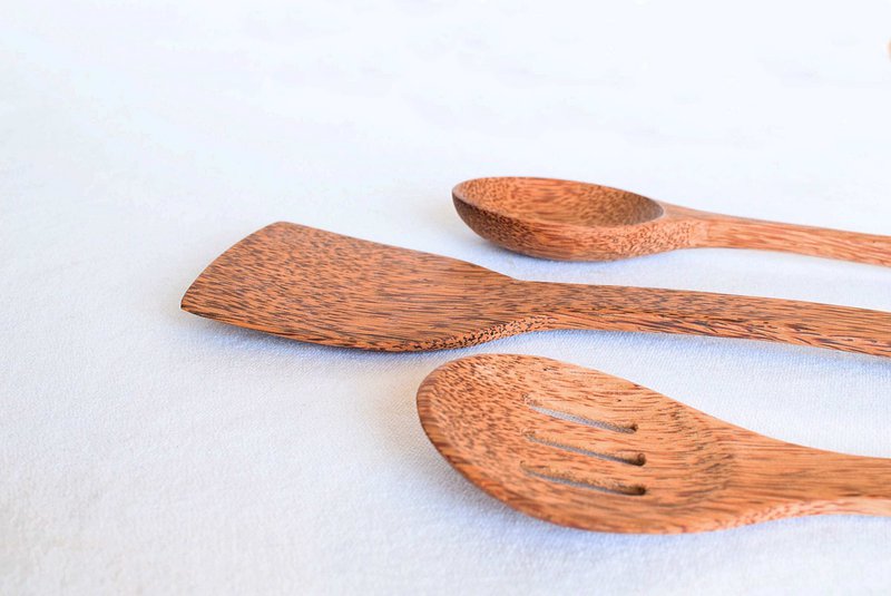 Træ køkkenspatel | Stor størrelse 33 cm | naturlig