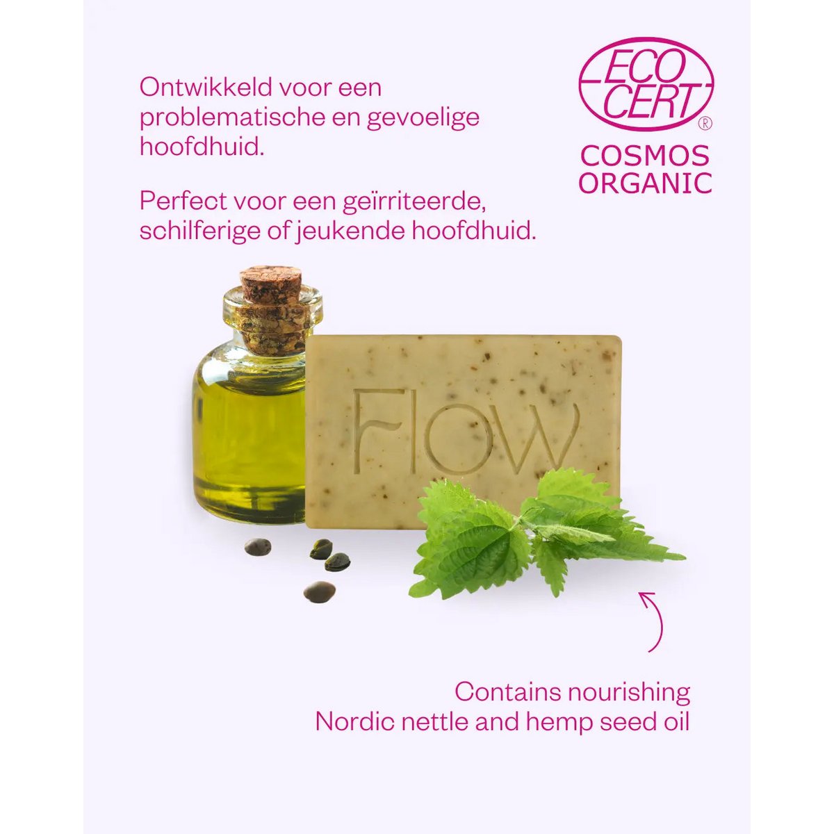 Shampoo bar Hennep - voor een problematische en droge hoofdhuid