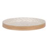 Tray - Tray, bamboo/capiz, beige, 40x40x3,5 cm