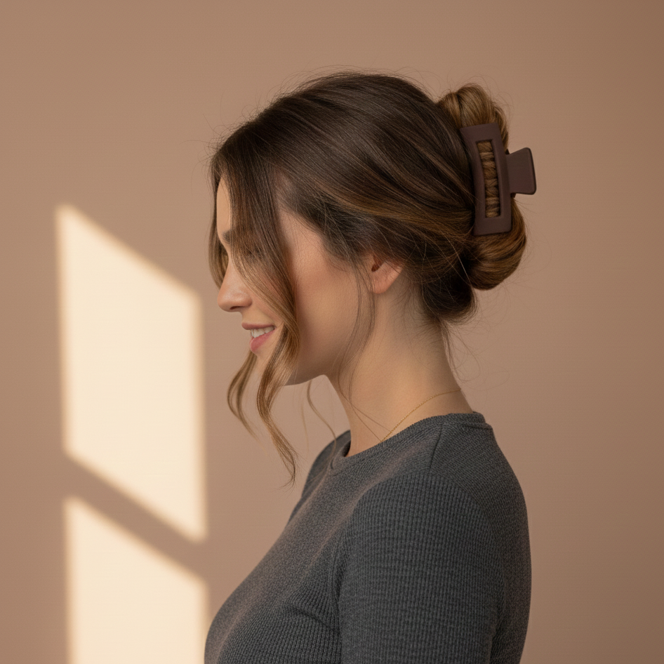 YOSMO Medium Hair Clip – Premium Cellulose Acetate – Durable & Strong Grip