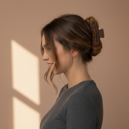 Pince à cheveux moyenne YOSMO – Acétate de cellulose de qualité supérieure – Durable et forte adhérence
