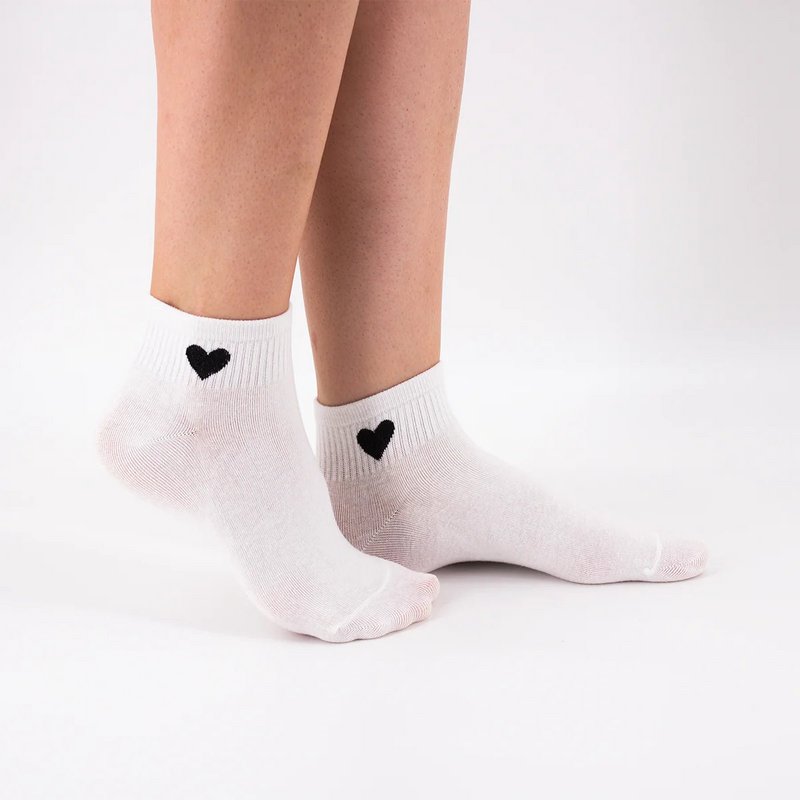 Calcetines bajos con lado de corazón para mujer I 35-41