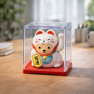Lucky Cat Kawaï Mehrfarbig verkleidet – Solar
