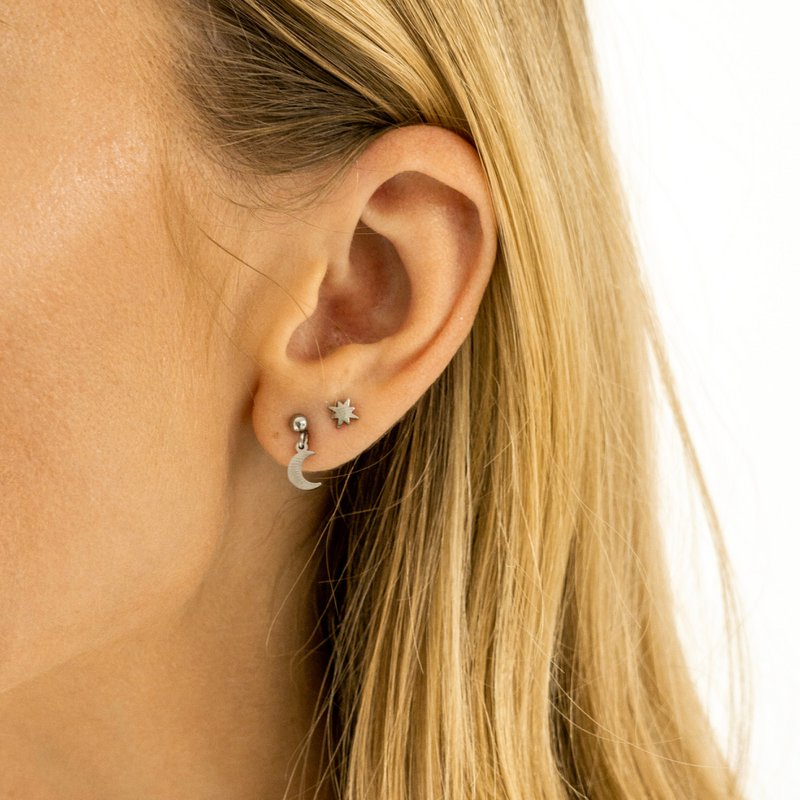 Ohrstecker mit Charm-Mond