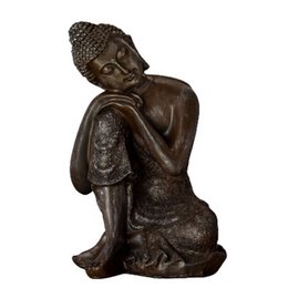 Estatua de Buda pensador tailandés - Decoración Zen y Feng Shui - Objeto de la suerte - Idea de regalo Zen - Decoración