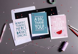 Carte de Voeux Merci Carte Postale // Un Grand Merci