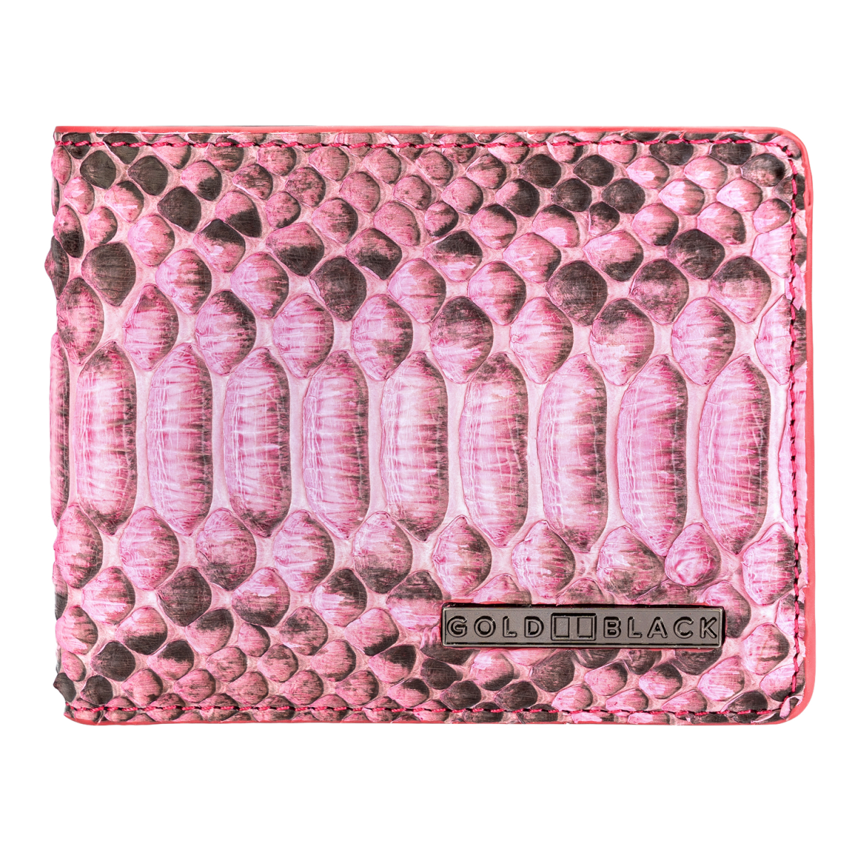 Portemonnee GM python leer roze