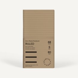 Zero-Waste Notebook RULED — Brown Sugar Color
